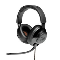 JBL Quantum 300 - Hybrid wired over-ear PC gaming headset with flip-up mic - Black