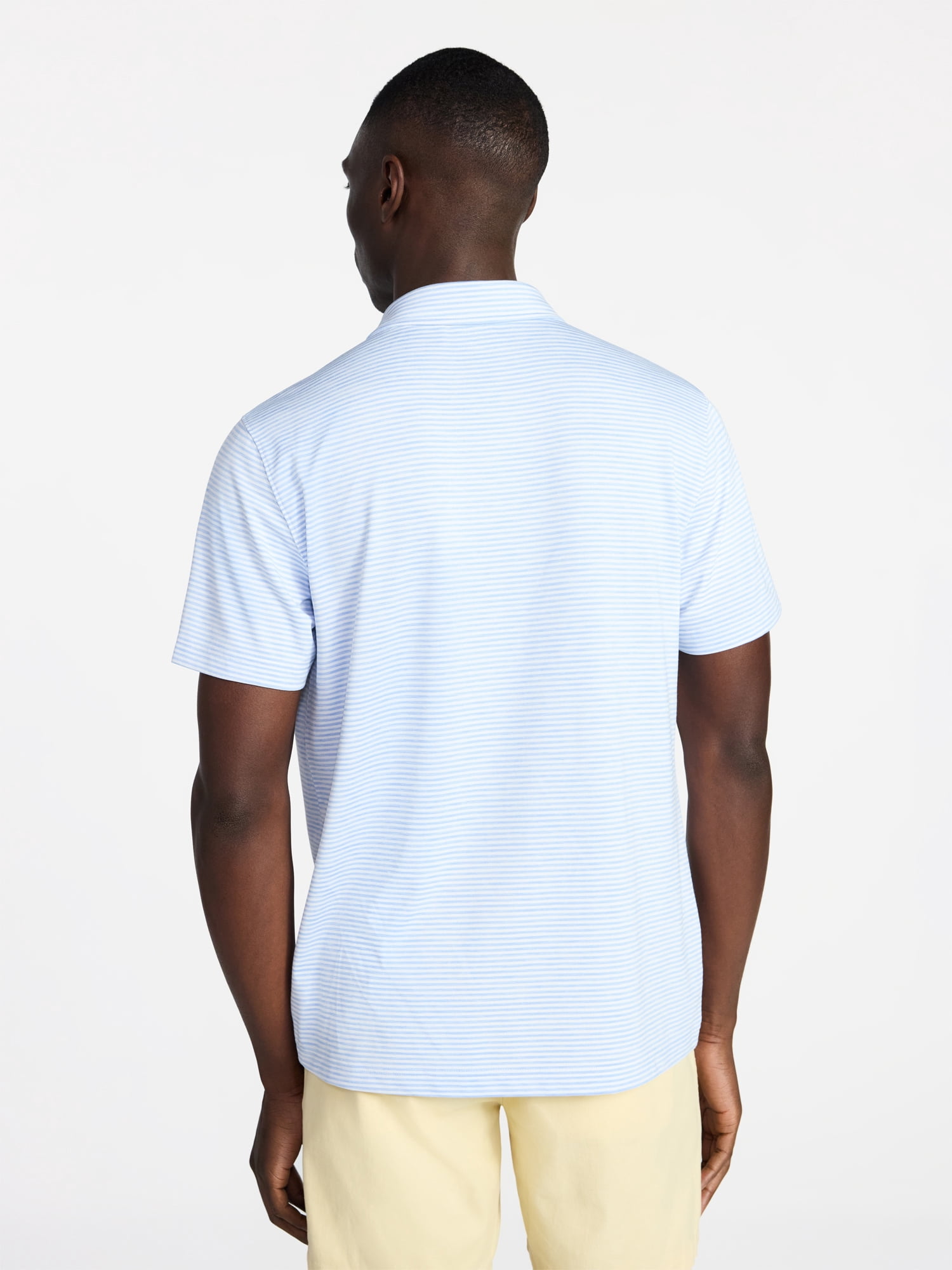 George Men's & Big Men's Relaxed Fit Short Sleeve Stretch Polo Shirt, Sizes S-5XL