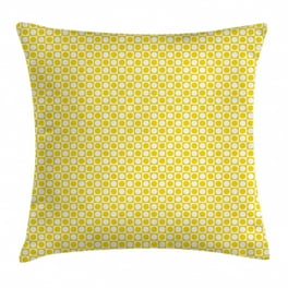 Yellow And White Geometric Squares Decorative Throw Pillow Cover Yellow And White Geometric Squares Decorative Throw Pillow Cover
