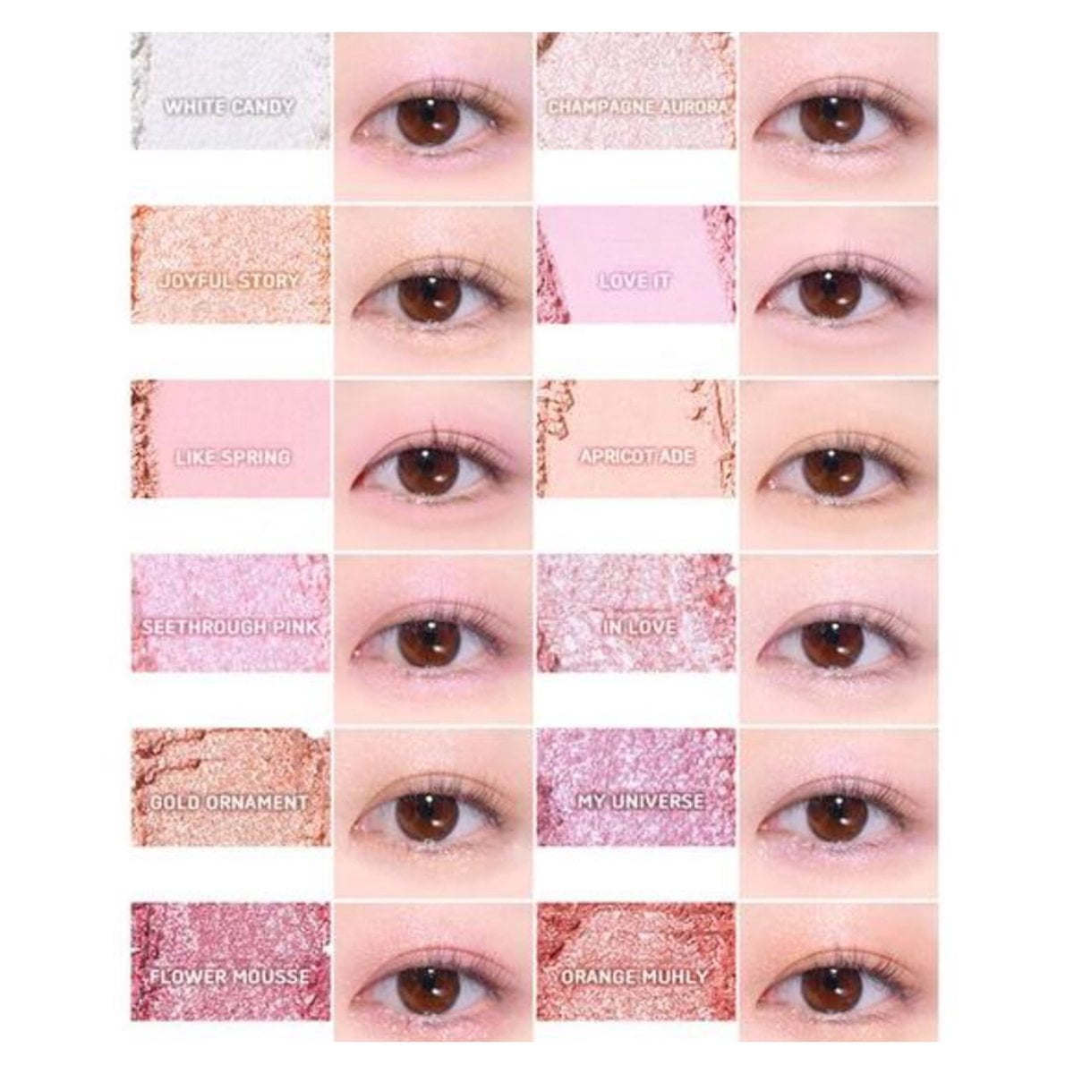 Colorgram Pin Point Eye Palette 04 Bright+Cool