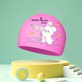 thumbnail image 2 of Newborn Hat Kids Cartoon Cute Silicone Swim Cap Non Constricting Ear Cap PK1 One Size, 2 of 4