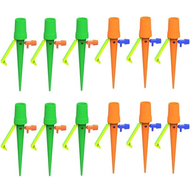 Inteprter 12 Uds. Herramienta automática de riego por goteo picos sistema automático de riego de jardín de plantas de flores dispositivo de riego Jardín y Patio 12 piezas Inteprter HA6271-03B