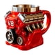 thumbnail image 4 of Tazas de Café con Motor V8, Recipiente Rojo, Regalo Portátil de Inauguración de La Casa, Taza de Agua, Taza de Té para Fiestas, Bufés, Cafeterías, Hot, 4 of 8