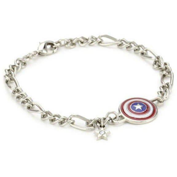 Marvel Comics Captain America Figaro Shield Charm Bracelet