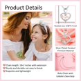 thumbnail image 4 of To My Daughter Heart for Women Necklace Gifts for Daughter from Love Mom Birthday Gift Jewelry 2 Pack, 4 of 8