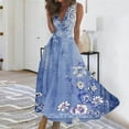 thumbnail image 2 of Erwazi Womens Sleeveless Maxi Dress Casual Summer Beach Floral Long Sundress, 2 of 5