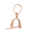 thumbnail image 4 of EHJRE Charms Crafts 925 Sterling Pendant Pinch Bail Connector Clasp Jewelry DIY Rose Gold, 4 of 9