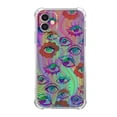 thumbnail image 1 of Trippy Eyes Case for iPhone 12,Aesthetic Art Design Pattern Soft Full TPU Bumper Cover, 1 of 5