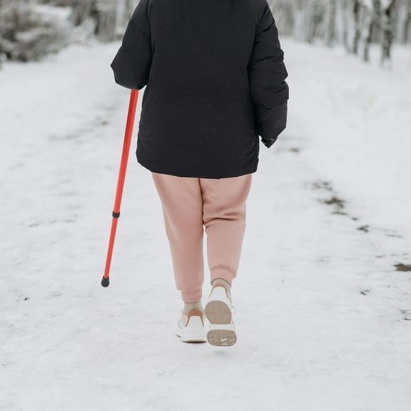 QIFULL Walking Poles for Seniors Rubber 1Pcs