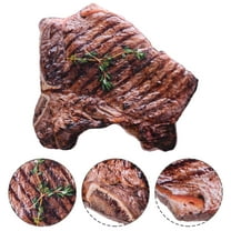 LOLIPPYY Decorative Throw Pillows for Couch Brown Steak Pillow Gift 1Set