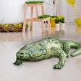 thumbnail image 3 of 49" Long Inflatable Alligator Toy, Realistic Green Alligator Design, Pool & Pond Decoration, Safari Theme Party Decor, Outdoor Display, Photo Prop, 3 of 6