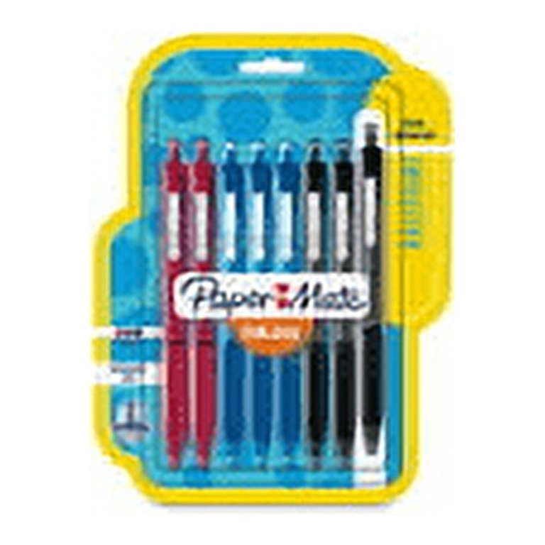Paper Mate Inkjoy 300 RT Ballpoint Pens - 1 mm Pen Point Size - Retractable - Black, Red, Blue - Assorted Barrel - 8 / Pack Paper Mate Inkjoy 300 RT Ballpoint Pens - 1 mm Pen Point Size - Retractable - Black, Red, Blue - Assorted Barrel - 8 / Pack