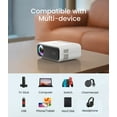 thumbnail image 5 of VANKYO Leisure 330W WiFi Mini Projector, Full HD 1080P supported LCD Movie Projector, 211" Projection Size Portable Video Projector, Compatible with TV Stick, HDMI, USB, iOS & Android, 5 of 8