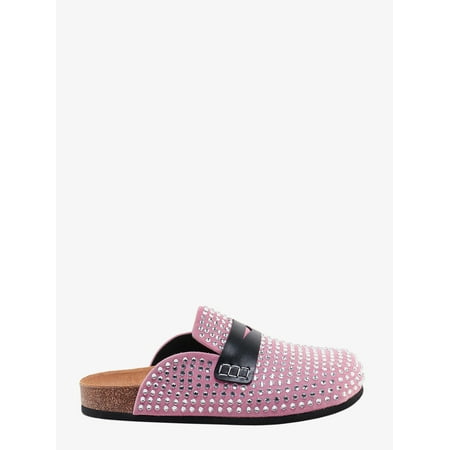 

WOMAN Suede mule with all-over rhinestones