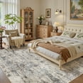 thumbnail image 4 of UERMEI 10'x14' Large Area Rugs for Living Room, Washable Non-slip Soft Indoor Modern Abstract Rug for Bedroom Dining Room Office Home Decor Carpet, Brownish Pink, 4 of 10