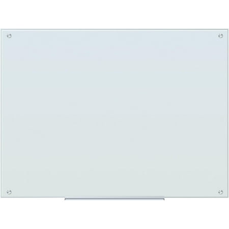 U Brands 36 x 48 in. Glass Dry Erase Board, Whiteboard, Frosted White Surface