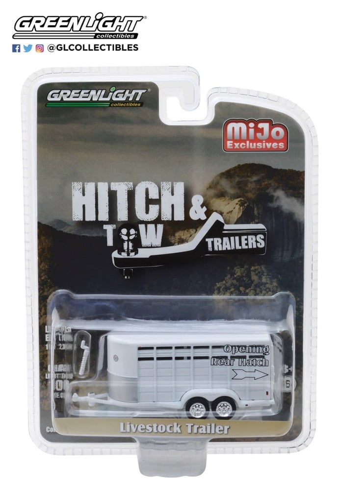 GREENLIGHT 164 HITCH & TOW TRAILERS LIVESTOCK TRAILER (WHITE) MIJO