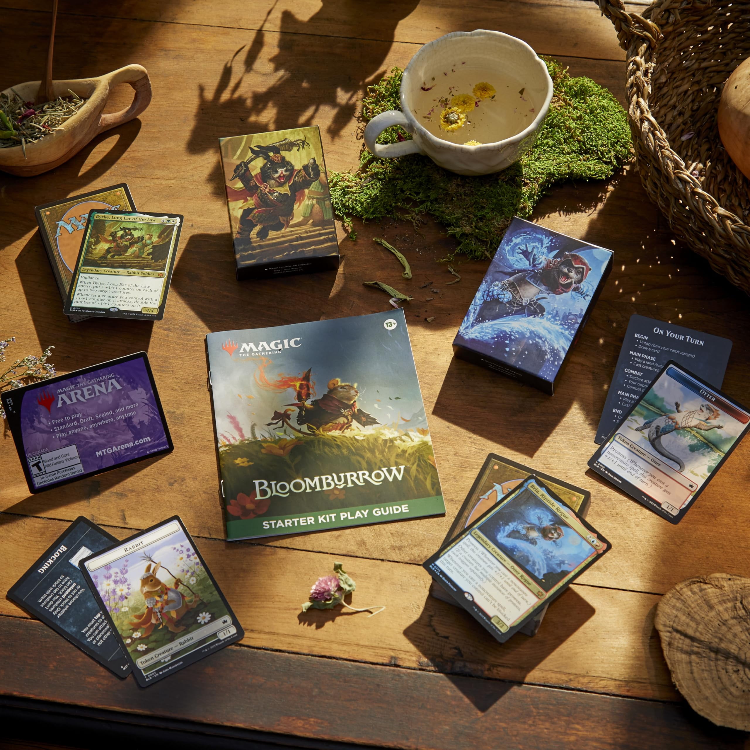 Magic: The Gathering - Bloomburrow Starter Kit | Learn to Play Magic with 2 Bloomburrow-Themed Decks | 2 Player Collectible Card Game for Ages 13+ C65