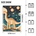 thumbnail image 2 of FORMRS 1-Subject Spiral Notebook 8" x 5" College Ruled 60 Refillable Sheet A5 Hard Cover, 2 Pack, Dinosaur at Night, 2 of 7