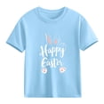 thumbnail image 2 of Auroural Toddler Girl Shirts 5T Under $ 5.00 Boys Girls Easter Shirts Rabbit Printed Tshirt Short Sleeve Top Funny Graphic Tshirts 3-14 Years, 2 of 8