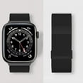 thumbnail image 3 of REQO Replacement for Apple Watch Band 49mm 46mm 45mm 44mm 42mm Metal Solid Stainless Steel Mesh Magnetic Strap Compatible with iWatch Ultra Ultra2 Series 10 9 8 7 6 5 4 3 2 1 Milanese Loops, 3 of 9