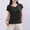 Black, variant on VgaVtl Womens Plus Tshirts V-Neck Short Sleeve Cotton Plus Size Womens Tops Layering Slim Stretch Plain Everyday Shirts,Brown L