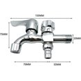 thumbnail image 3 of Outdoor Faucet Double Outlet Faucet,double Outlet Garden Faucethigh Quality Brass Outlet Faucet,control Garden Faucet Double Outlet 3/4' Interface 3/, 3 of 4