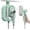 Green, variant on 2 In 1 Steamer for Clothes: 1550W Steamer with 1100ml Detachable , 30s Heat-Up, Horizontal & Vertical Use, Portable Wrinkle Remover for Clothes Drapes Bedding (Green)