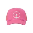 thumbnail image 1 of Joshua Tree Adjustable Mesh Trucker Hat w/ Rope Brim - White - Pink, 1 of 1
