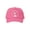 Pink - White Patch, variant on Joshua Tree Adjustable Mesh Trucker Hat w/ Rope Brim - White - Pink
