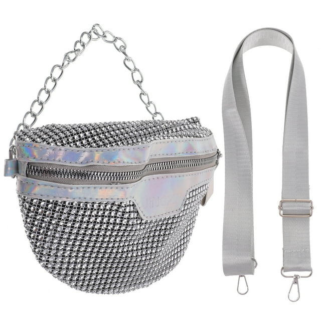 Riñonera brillante de moda para chica, riñonera para exteriores