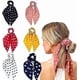 thumbnail image 2 of 6 Pcs Scarf Hair Ties,satin Bowknot Hair Scarf Scrunchies Elastic Hairband Polka Dot Scrunchy Ties, 2 of 4