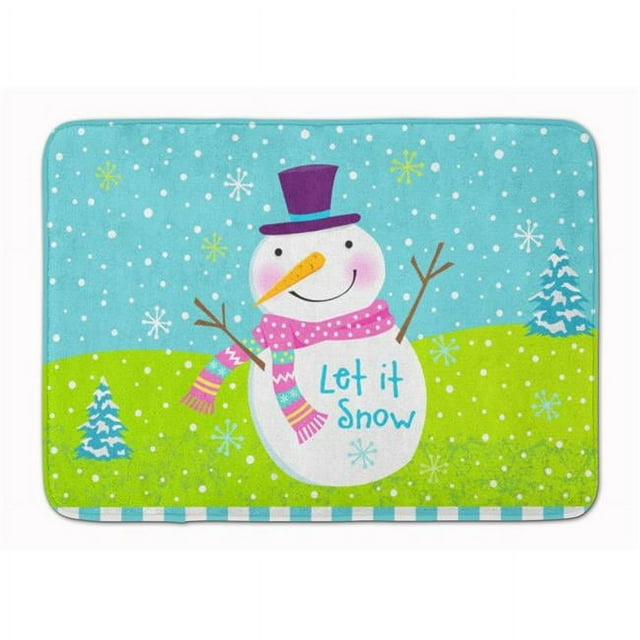 Carolines Treasures VHA3017RUG Tapis en Mousse à Mémoire de Forme Lavable en Machine Snowman Let it Snow de Noël