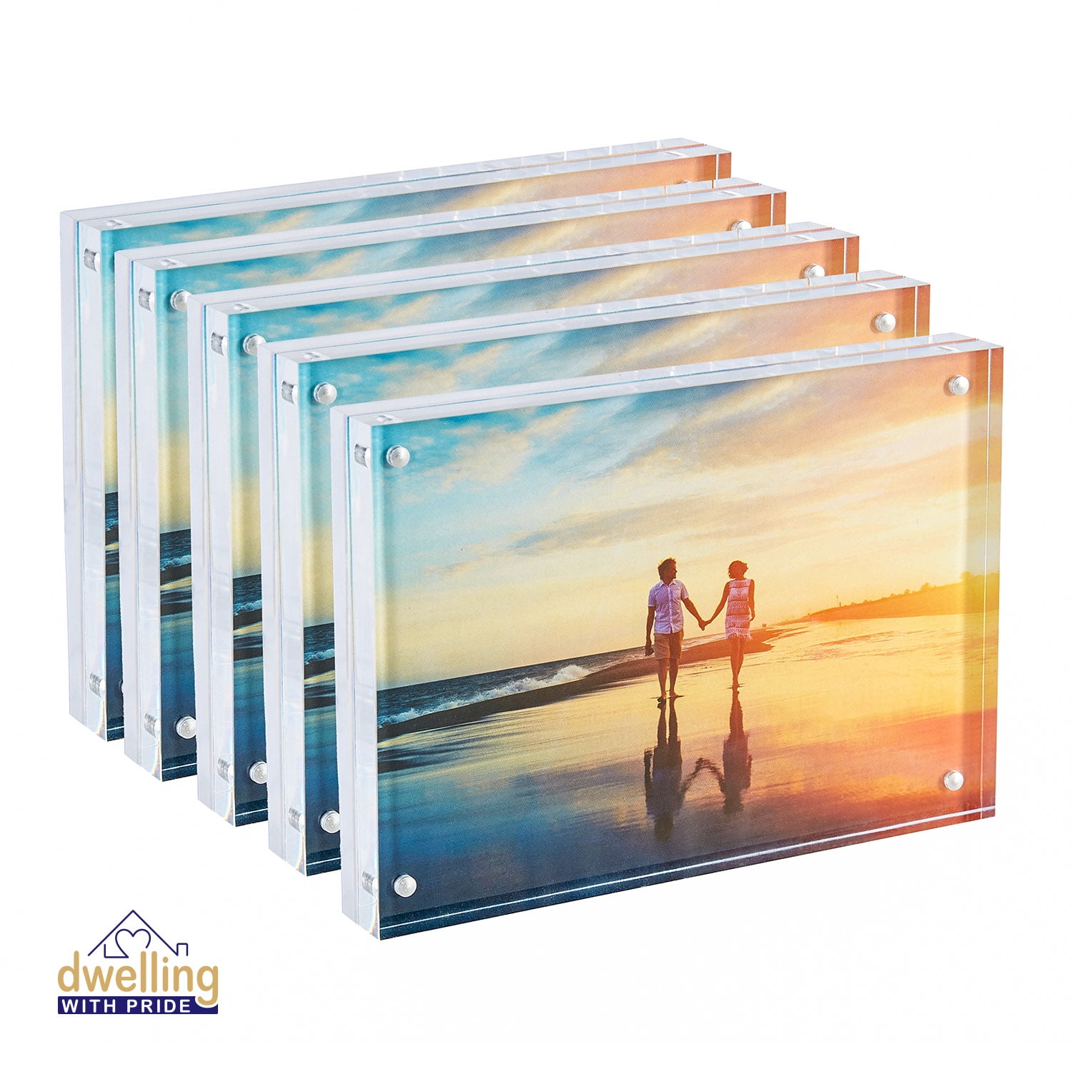 Acrylic Picture Frame | Magnetic Photo Holder | Collage Stand for