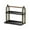 Black #2, variant on Multi-Layer Cup Storage Rack | Desktop Organizer for Kitchen & Office | Multi-Function Tea & Book Shelf | White, Black, or Green Plastic | 14" x 13" x 8"