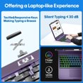 thumbnail image 4 of Funda con teclado BABG para iPad Air de 13 pulgadas y iPad Pro de 12,9 pulgadas con teclado, 4 of 7