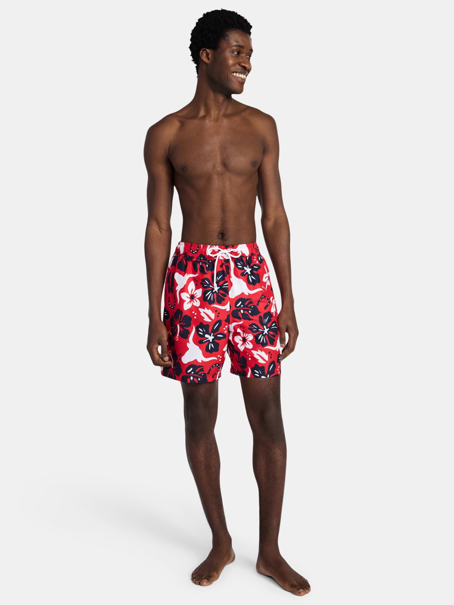 Men's & Big Men's Americana Swim Trunks, 7" Inseam, Sizes S-3XL