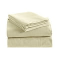 thumbnail image 3 of Impressions Haseeb Fleur-de-Lis or Solid Cotton Flannel Deep Pocket Sheet Set, King, Ivory, 3 of 4