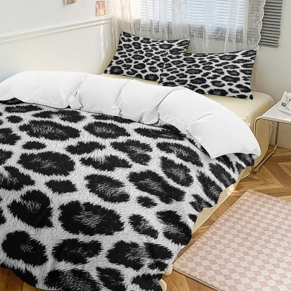 Cheetah Pattern 2 Set Duvet Cover Bedding Set Duvet Cover Polyester Quilt Cover for Twin Size