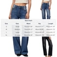 thumbnail image 3 of YTCAMLO Straight Leg Jeans for Women Classic Stretchy Relaxed Fit Denim Pants with Pockets Baggy High Waisted Trousers, 3 of 9