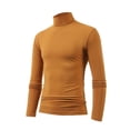 thumbnail image 3 of Mens Mock Turtleneck Shirt Long Sleeve Thermal Pullover Slim Fit Stretchy Lightweight Solid Base Layer Top, 3 of 4