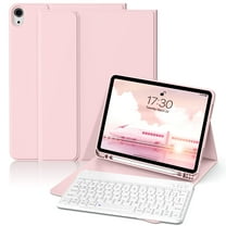 GKABXY Magnetic Keyboard Case for iPad A16 11th /10th Generation 2025/2022 with Pencil Holder 10.9/11 Inch, Magnetic Detachable Wireless Bluetooth Multi-Angle Stand Rechargeable Keyboard Case, Pink