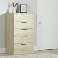thumbnail image 1 of South Shore Step One Essential 5-Drawer Chest for Adult, in Bleached Oak, 1 of 11