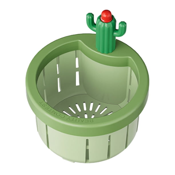 Presione la canasta volcado automático Fregadero cesta CASTER CACTUS Filón Anti-Cleado multifuncional para fregaderos