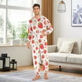 thumbnail image 3 of joogoo Strawberry Red Unisex Adults Onesies Pajamas Jumpsuits L, 3 of 7