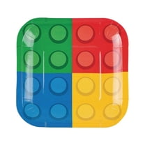 Block Party Dessert Plates (8Pc) - Party Supplies - 8 Pieces