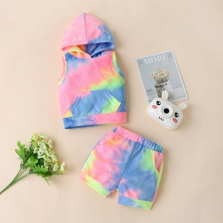 

dmqupv Girls Outfits Size 4 Baby Girl Clothes 2PC Clothes Set 24 Month Girl Clothes Green 3-4 Years