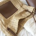 thumbnail image 2 of Casual Women Handbag Patchwork Straw Pouch Large Capacity Woven Leisure for Gift, 2 of 9