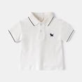 thumbnail image 6 of Kogui Kids Polo Shirts Boys Uniform Short Sleeve Pique Polo Shirts Button Closure Breathable Stretch Casual Wear Cute Summer Clothes Size 9-10 (White,9-10 Years), 6 of 6