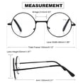 thumbnail image 5 of Round Classic Reading Glasses Metal Readers Vintage for Mens Womens, 5 of 5